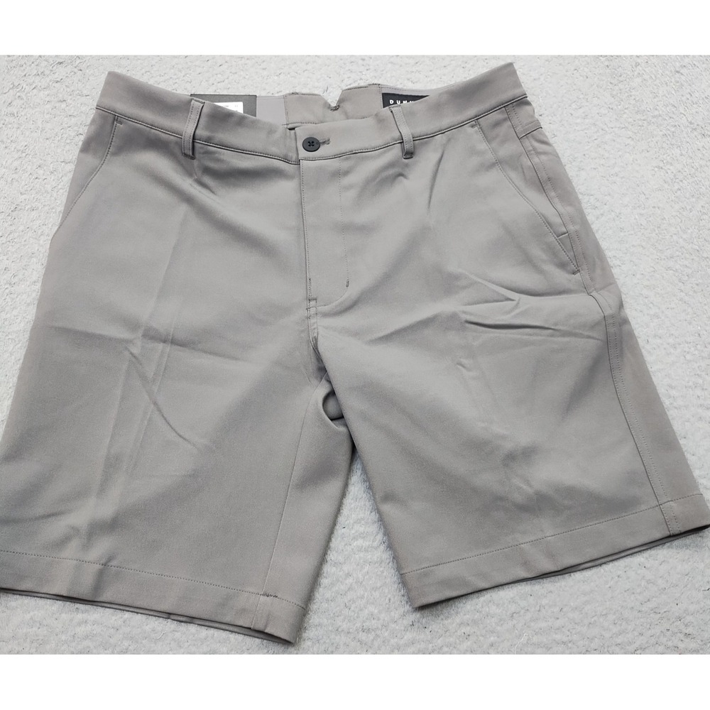 Dunning Golf Shorts Mens 33 Gray Player Fit Woven Performance Stretch D7S22H623